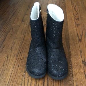 FAB Black Sparkle Boots